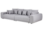 4 Seater Fabric Sofa Grey TORPO
