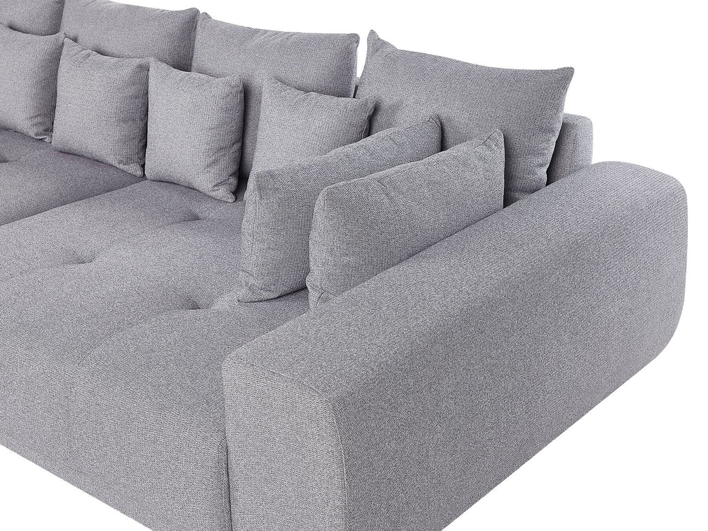 4 Seater Fabric Sofa Grey TORPO