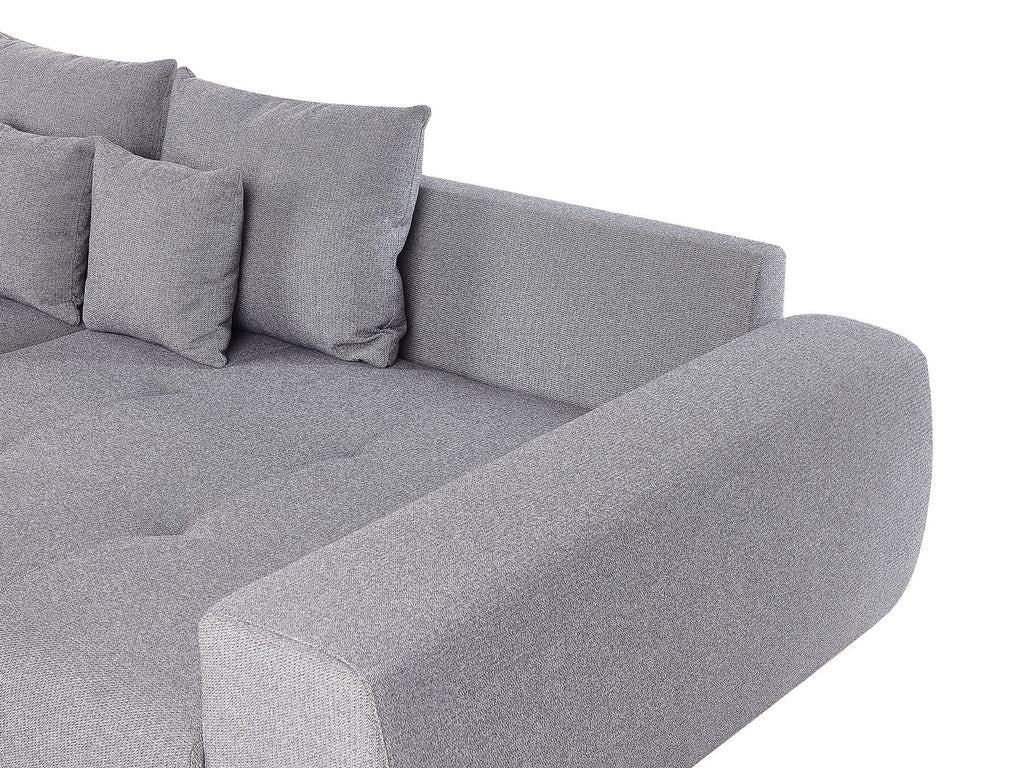 4 Seater Fabric Sofa Grey TORPO