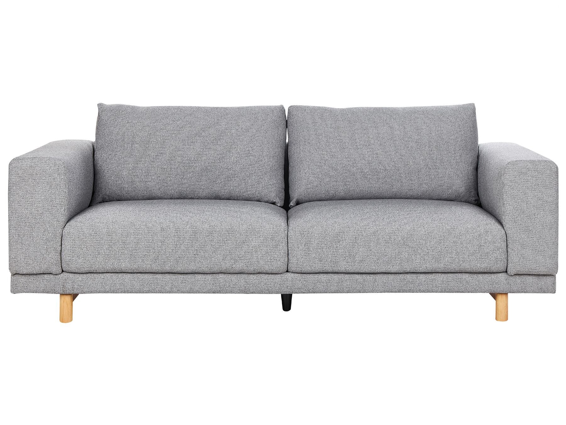 3 Seater Fabric Sofa Grey NIVALA