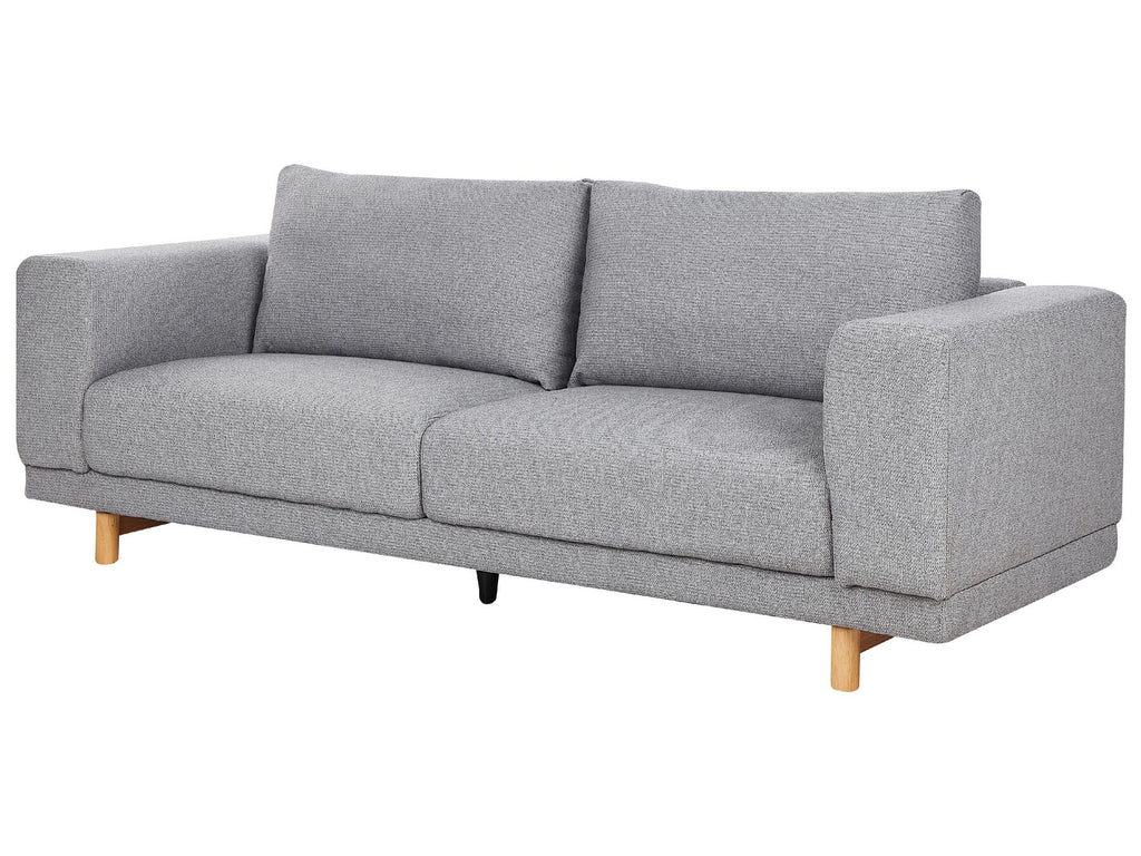 3 Seater Fabric Sofa Grey NIVALA