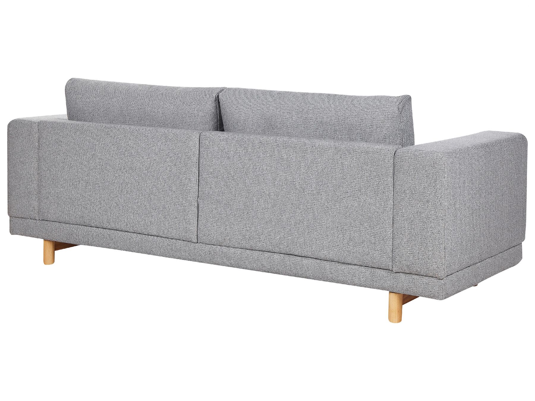 3 Seater Fabric Sofa Grey NIVALA
