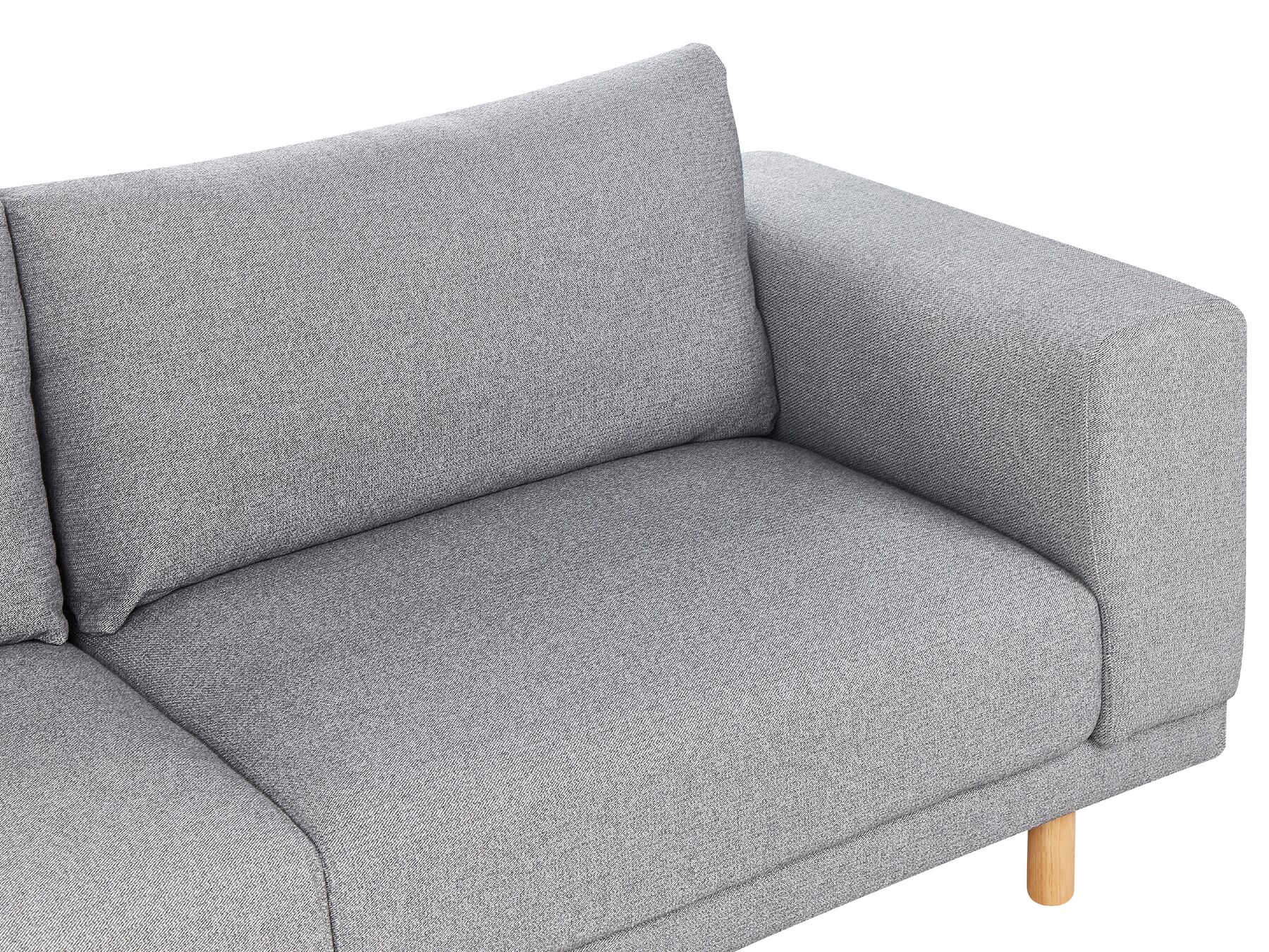 3 Seater Fabric Sofa Grey NIVALA