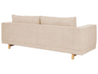 3 Seater Jumbo Cord Sofa Beige NIVALA