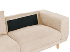3 Seater Jumbo Cord Sofa Beige NIVALA