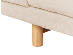 3 Seater Jumbo Cord Sofa Beige NIVALA