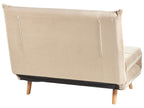 Single Sofa Bed SETTEN Velvet Sand Beige