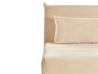 Single Sofa Bed SETTEN Velvet Sand Beige