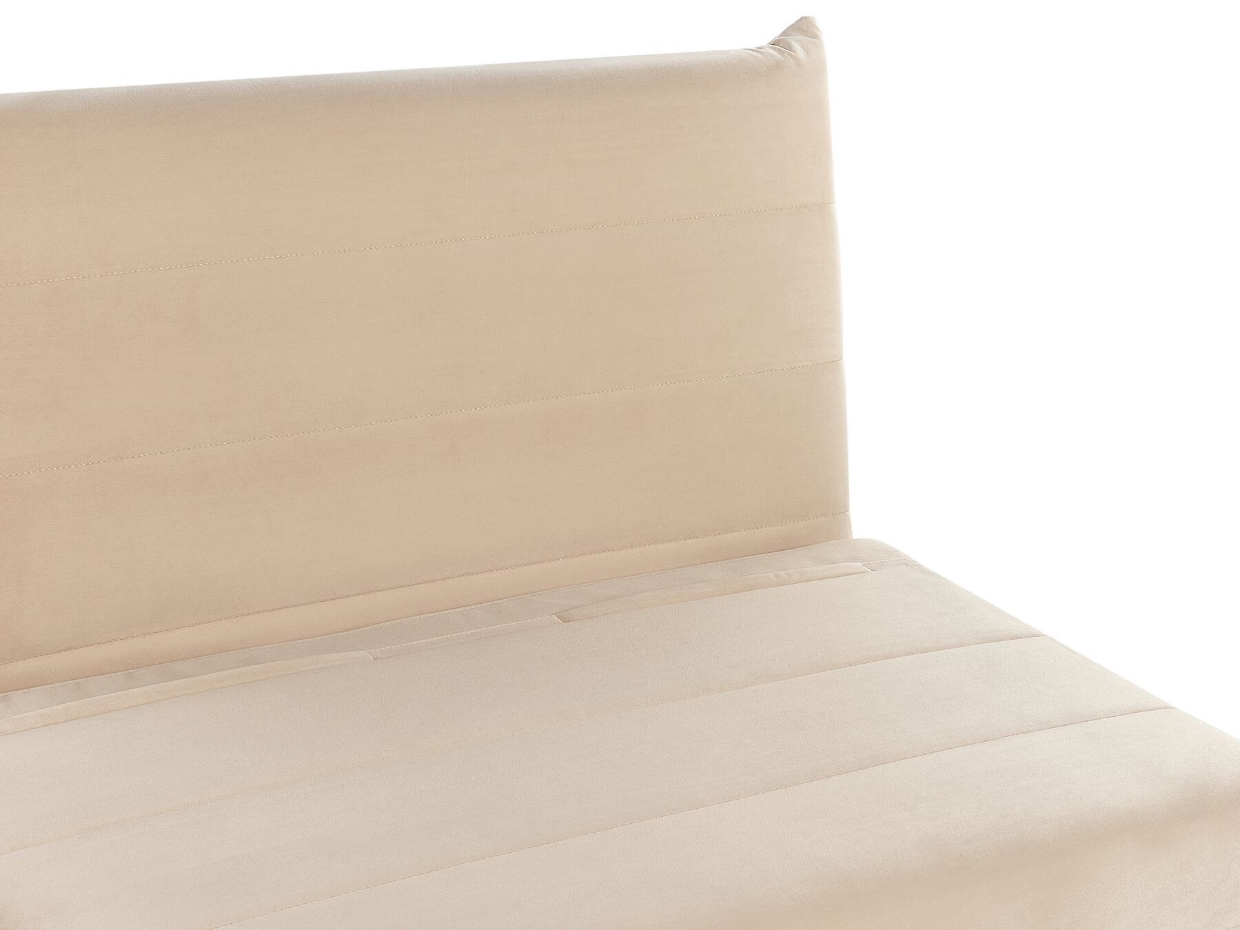 Single Sofa Bed SETTEN Velvet Sand Beige