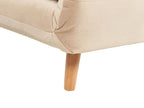 Single Sofa Bed SETTEN Velvet Sand Beige