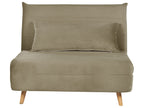Single Sofa Bed SETTEN Velvet Olive Green