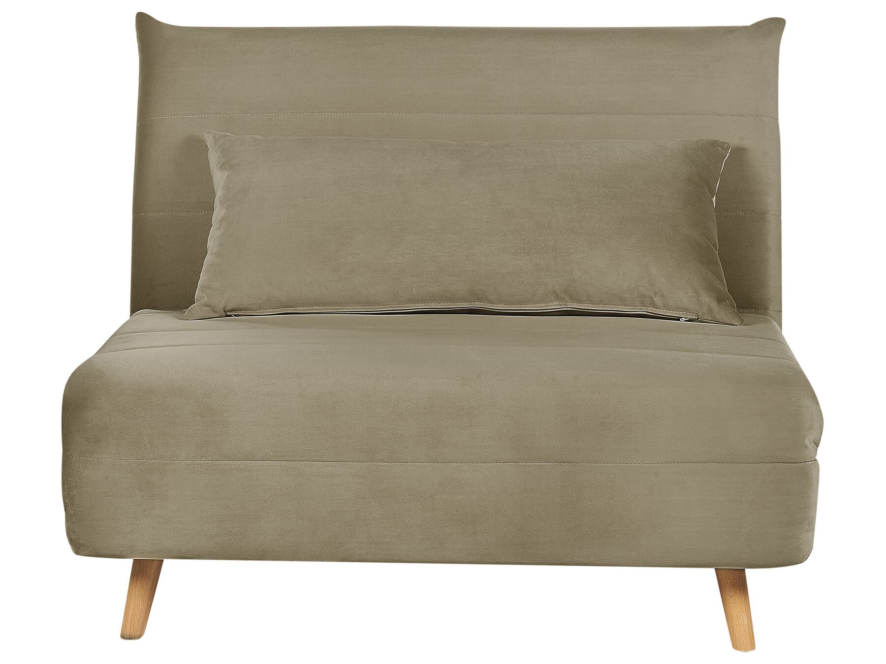 Single Sofa Bed SETTEN Velvet Olive Green