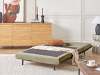 Single Sofa Bed SETTEN Velvet Olive Green