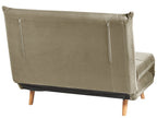 Single Sofa Bed SETTEN Velvet Olive Green