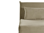 Single Sofa Bed SETTEN Velvet Olive Green