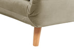 Single Sofa Bed SETTEN Velvet Olive Green