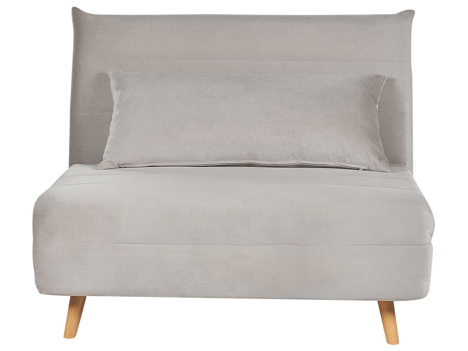 Single Sofa Bed SETTEN Velvet Light Grey