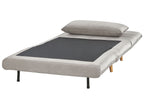 Single Sofa Bed SETTEN Velvet Light Grey