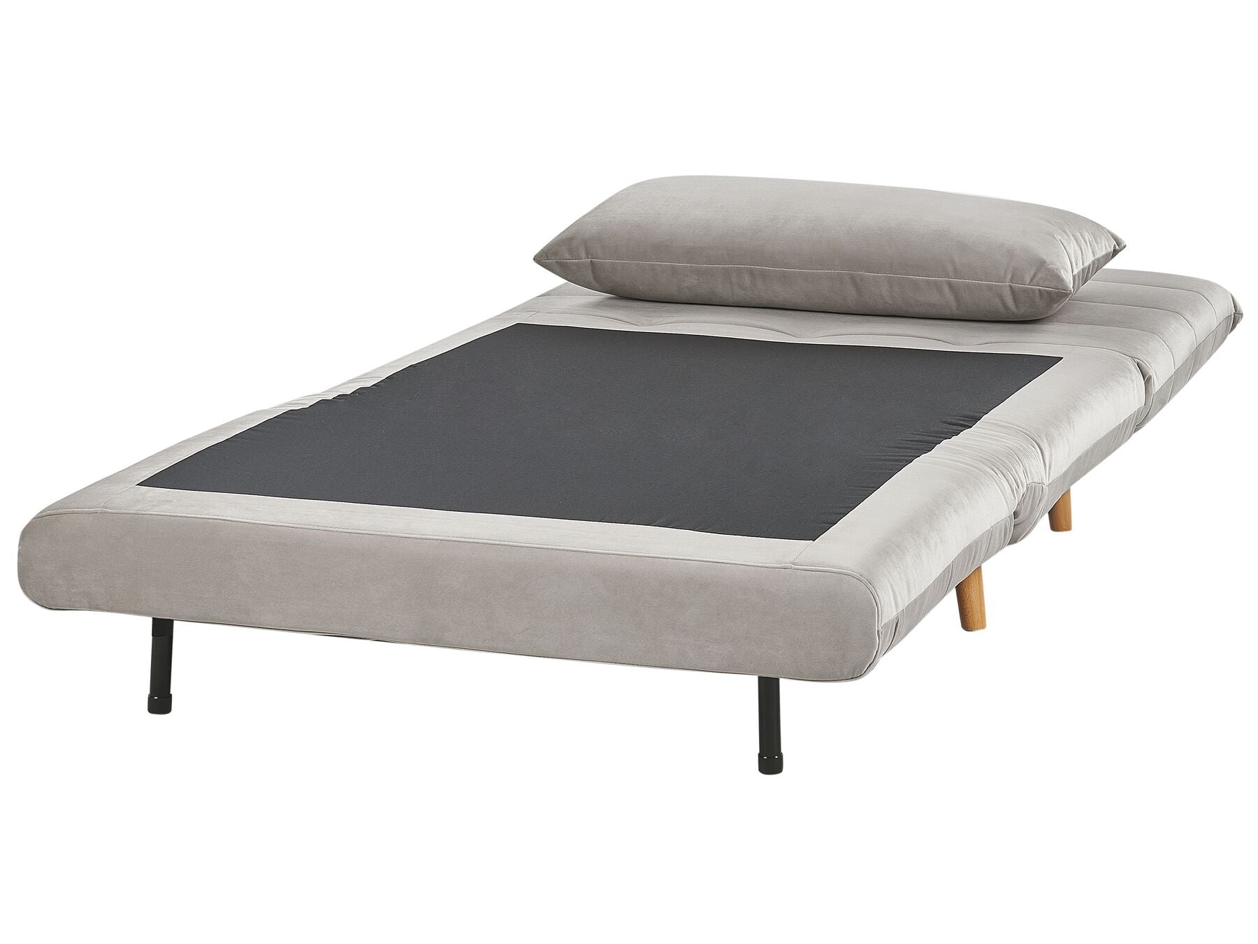 Single Sofa Bed SETTEN Velvet Light Grey