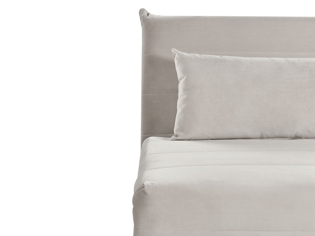 Single Sofa Bed SETTEN Velvet Light Grey
