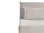 Single Sofa Bed SETTEN Velvet Light Grey