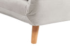 Single Sofa Bed SETTEN Velvet Light Grey