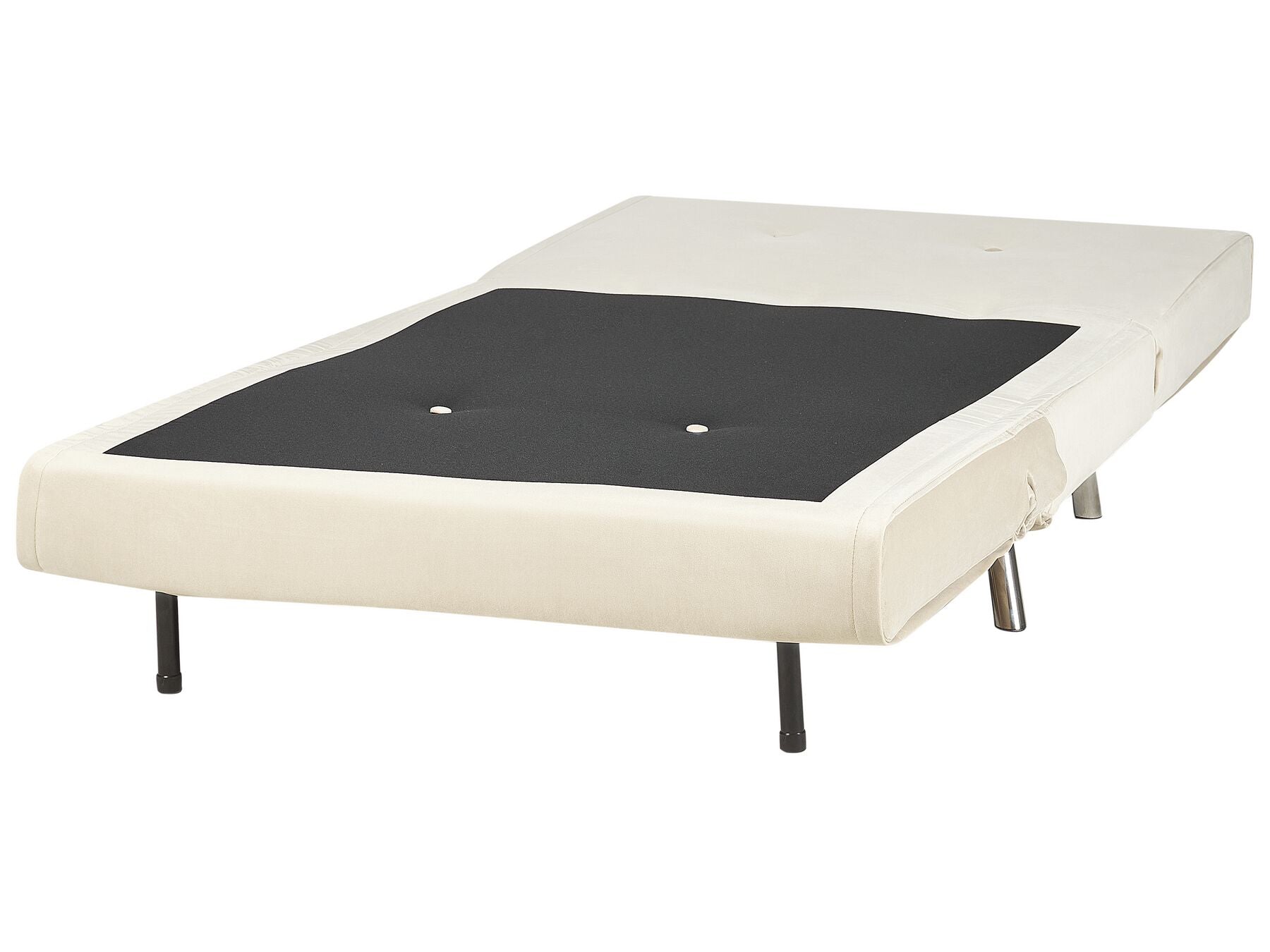 Single Sofa Bed FARRIS Velvet Light Beige