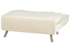 Single Sofa Bed FARRIS Velvet Light Beige