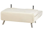 Single Sofa Bed FARRIS Velvet Light Beige
