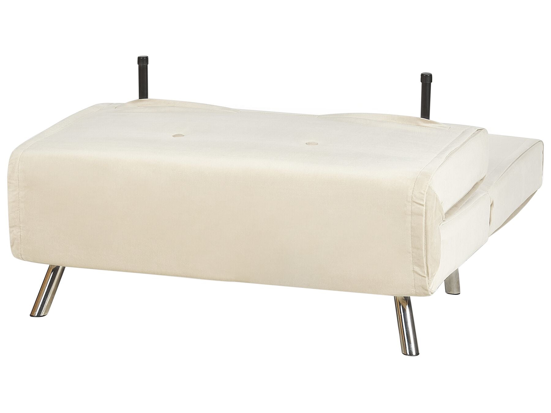 Single Sofa Bed FARRIS Velvet Light Beige