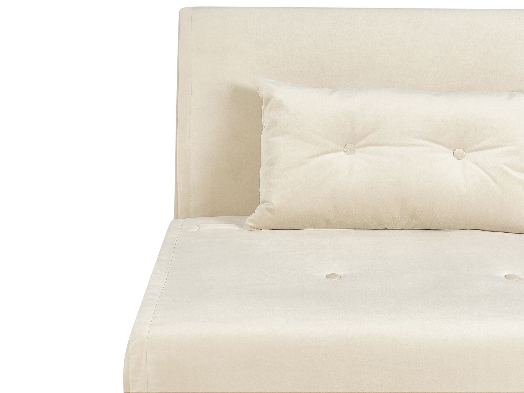Single Sofa Bed FARRIS Velvet Light Beige
