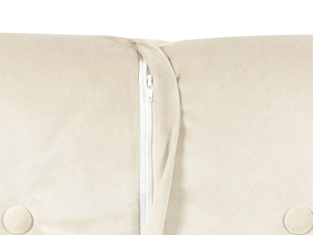 Single Sofa Bed FARRIS Velvet Light Beige