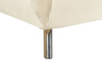 Single Sofa Bed FARRIS Velvet Light Beige