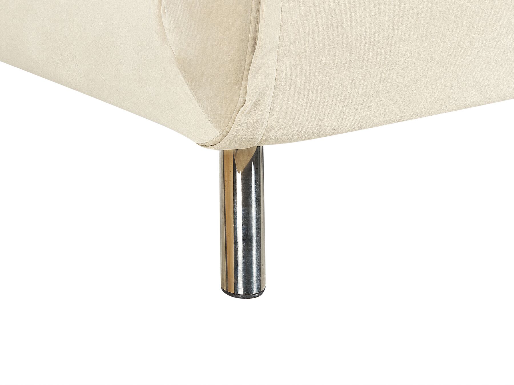 Single Sofa Bed FARRIS Velvet Light Beige