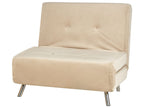 Single Sofa Bed FARRIS Velvet Sand Beige