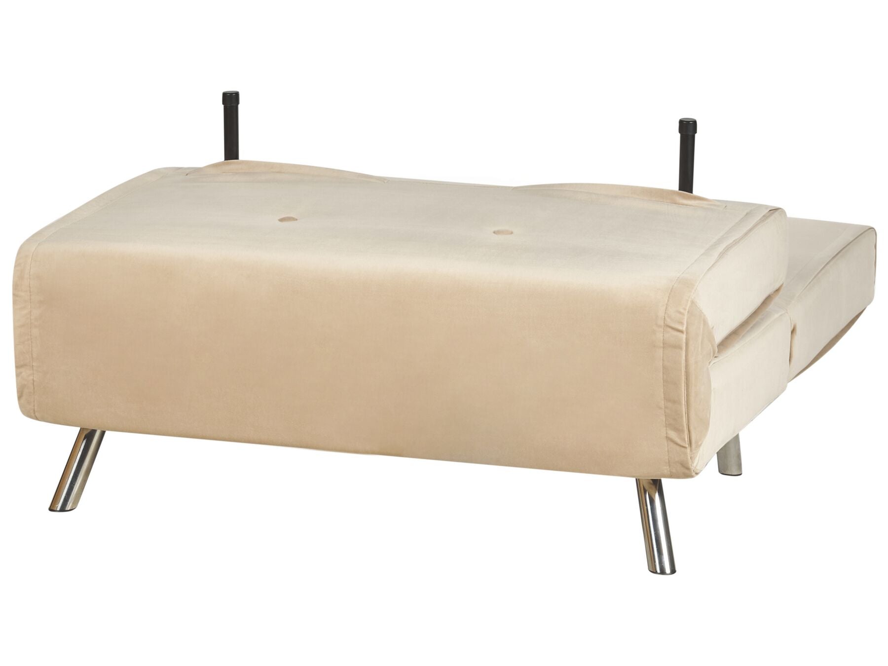 Single Sofa Bed FARRIS Velvet Sand Beige