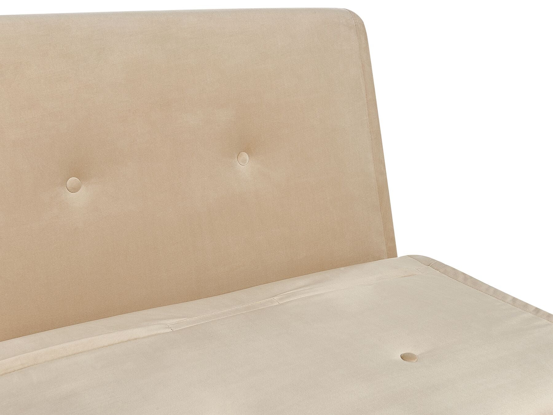 Single Sofa Bed FARRIS Velvet Sand Beige