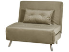 Single Sofa Bed FARRIS Velvet Olive Green
