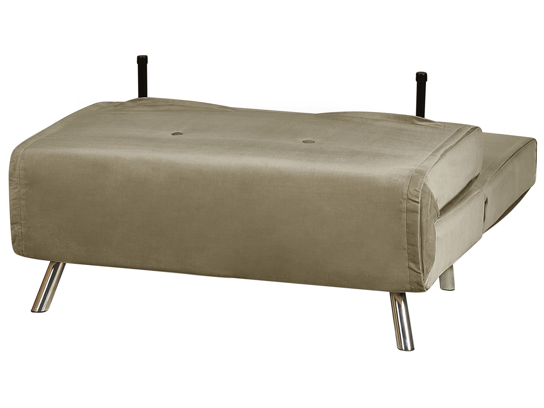 Single Sofa Bed FARRIS Velvet Olive Green