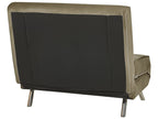 Single Sofa Bed FARRIS Velvet Olive Green