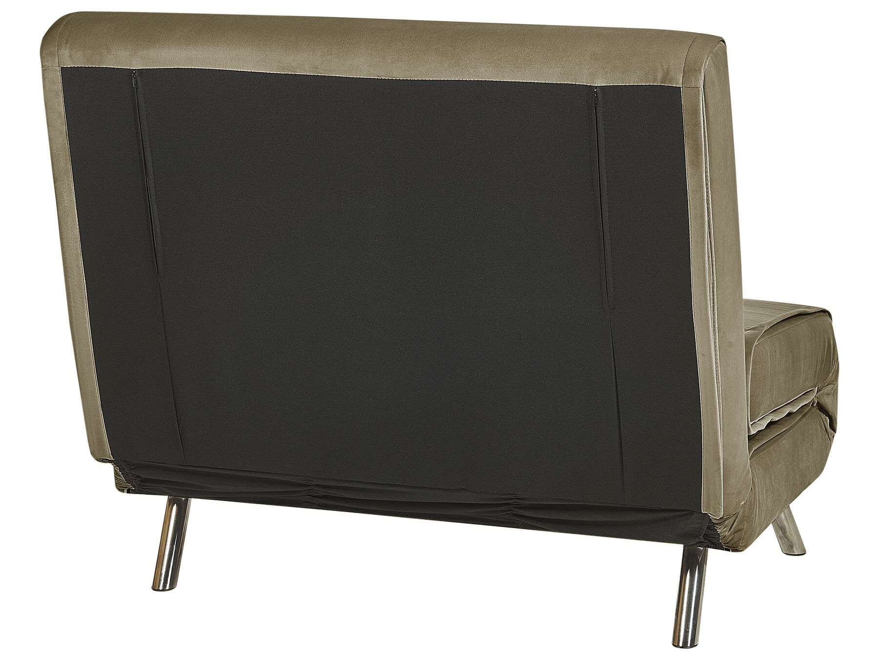Single Sofa Bed FARRIS Velvet Olive Green