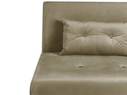 Single Sofa Bed FARRIS Velvet Olive Green