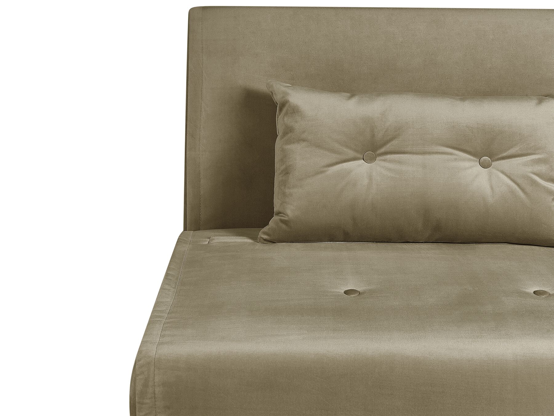 Single Sofa Bed FARRIS Velvet Olive Green