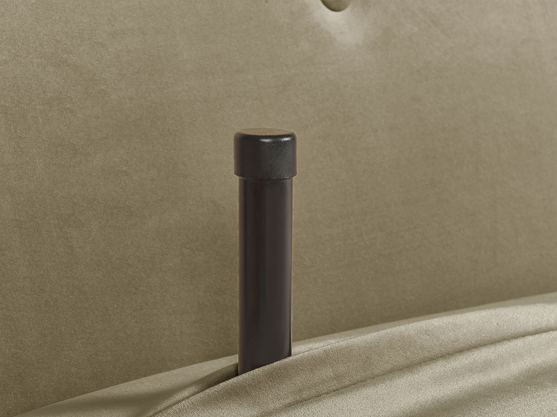 Single Sofa Bed FARRIS Velvet Olive Green