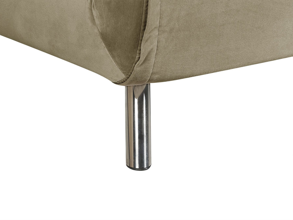 Single Sofa Bed FARRIS Velvet Olive Green