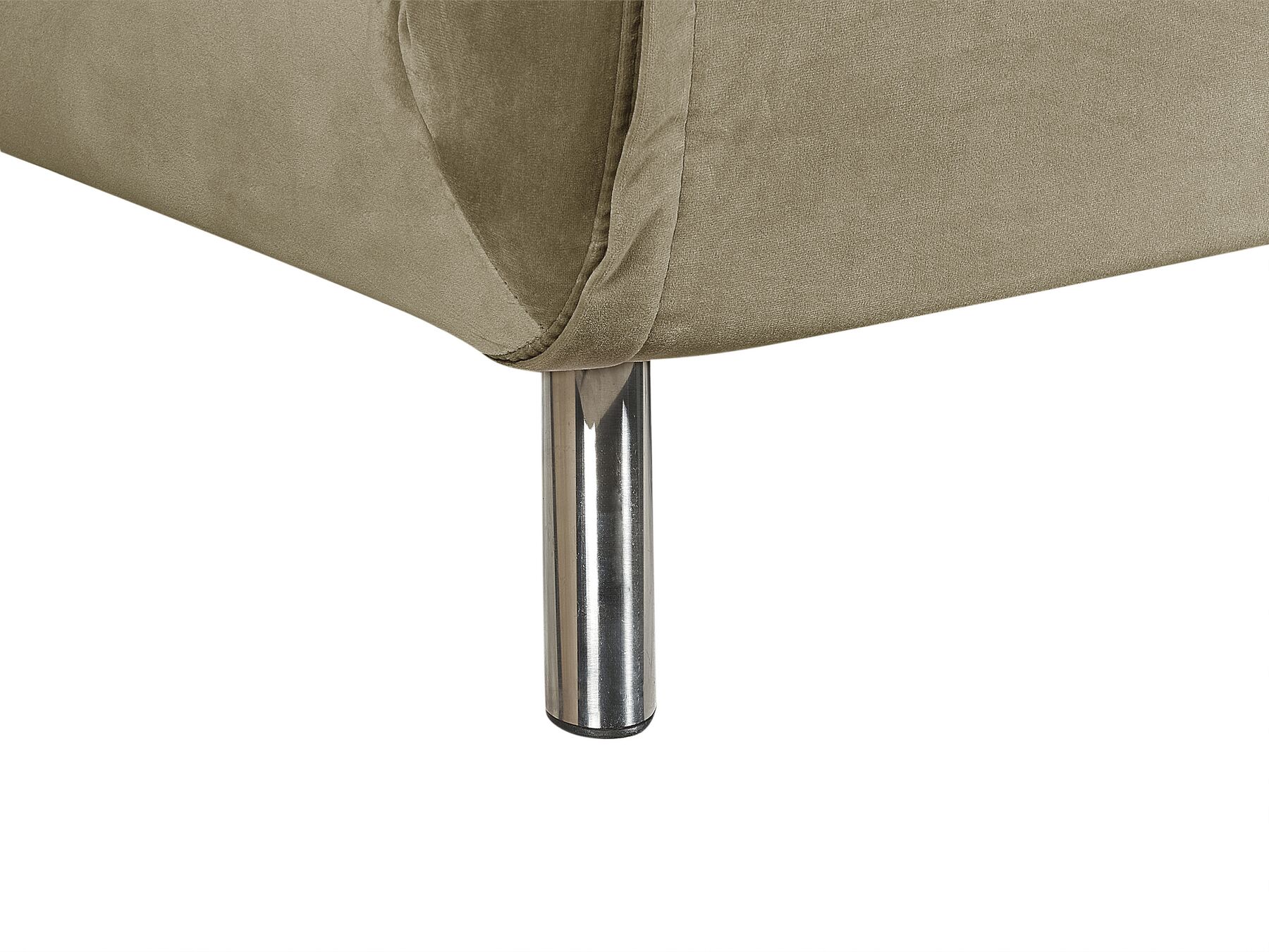 Single Sofa Bed FARRIS Velvet Olive Green