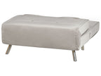 Single Sofa Bed FARRIS Velvet Light Grey