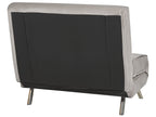 Single Sofa Bed FARRIS Velvet Light Grey