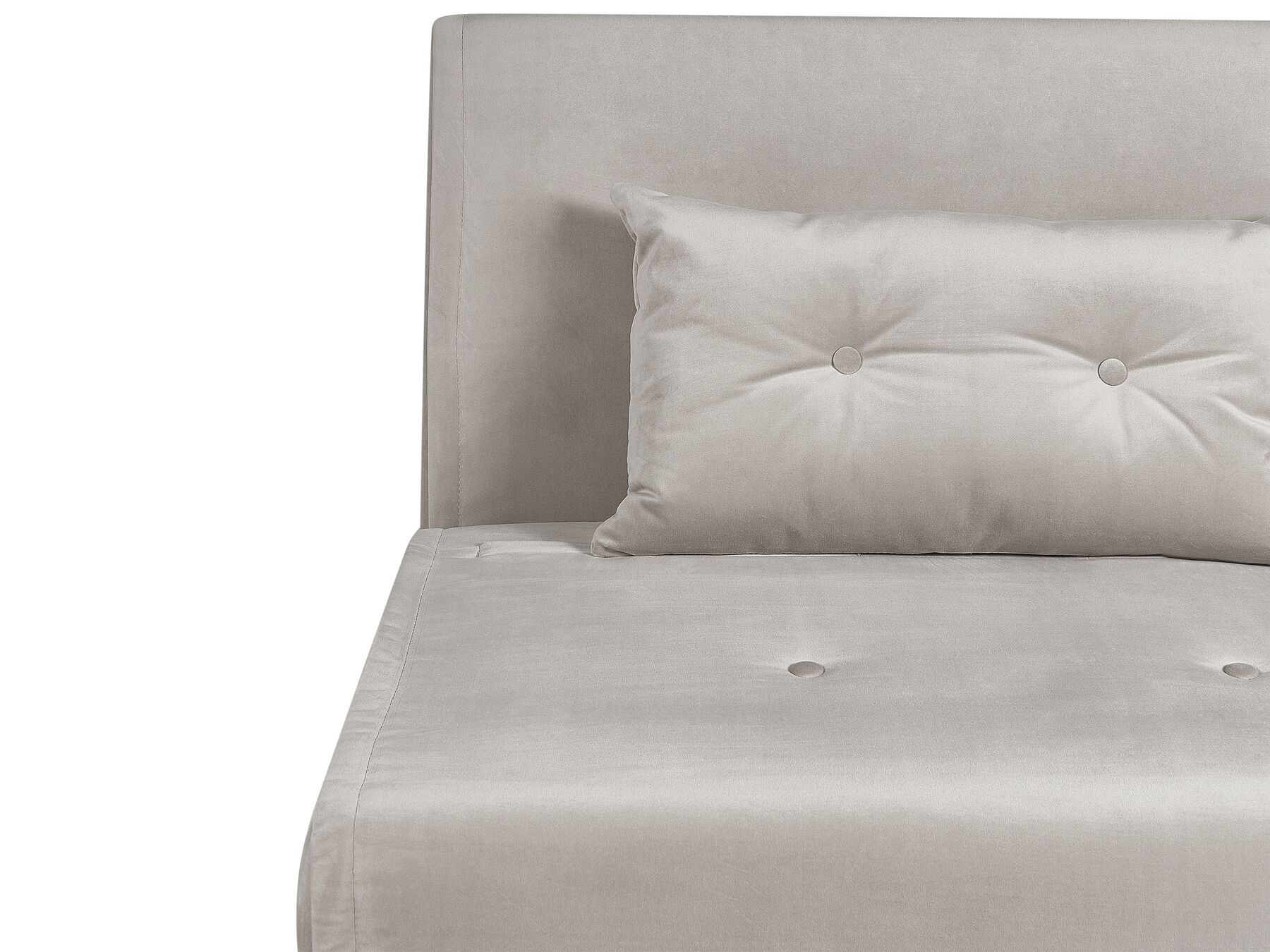 Single Sofa Bed FARRIS Velvet Light Grey