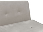 Single Sofa Bed FARRIS Velvet Light Grey